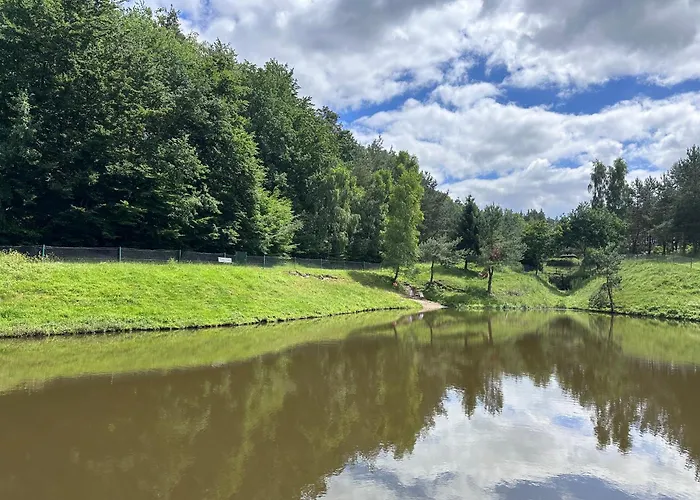 Zywiolowo - W Stylu Stodoly Z Placem Zabaw I Stawem - Ziemia Semesterbostad *